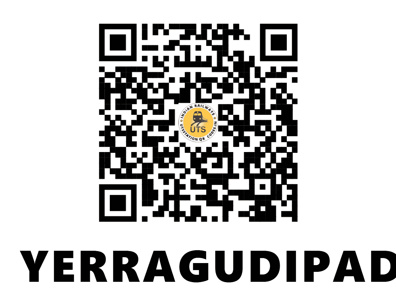 UTS QR Code for YERRAGUDIPAD - YGD (SC - ANDHRA PRADESH)